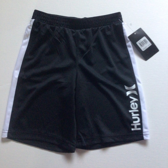 Gym shorts!!Hurley Kids Black Athletic Shorts Size 7 - Picture 1 of 9